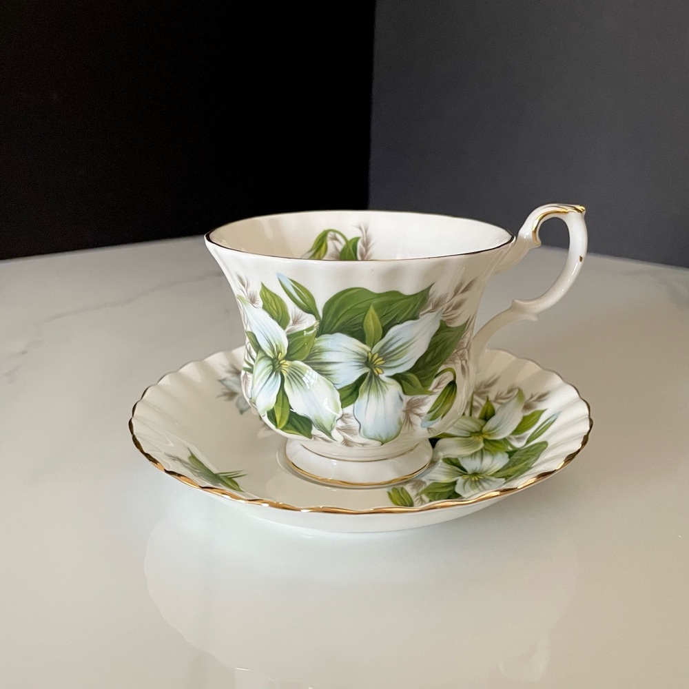Trillium Cup & Saucer by Royal Albert